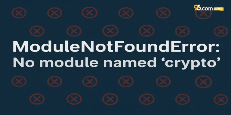 modulenotfounderror no module named 'crypto'