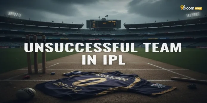 Unsuccessful Team in IPL