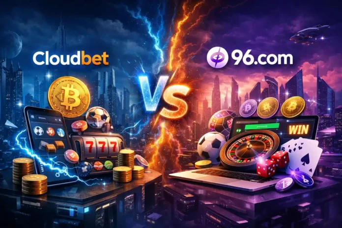 클라우드벳 vs 96.com – 2026년 최고의 암호화폐 베팅 플랫폼은?