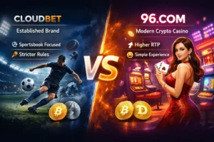 Quick Overview Cloudbet vs 96.com