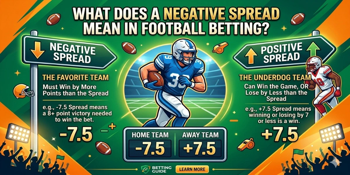 What Does a Negative Spread Mean in Football Betting